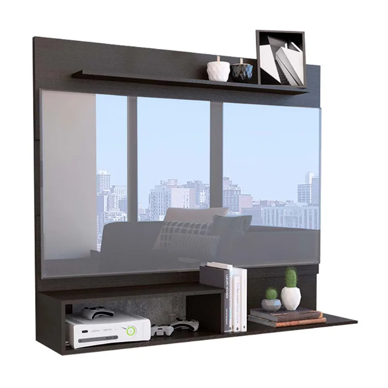 Centro de entretenimiento Beijing negro 55" Tuhome