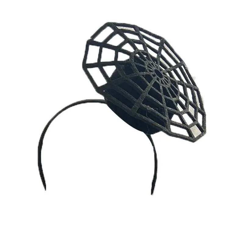 Hair Band Halloween Spider Web Hat, Presilhas Para Mulheres