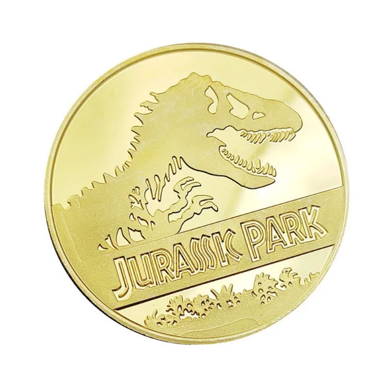 Liga Comemorativa De Anime Coin Jurassics Dinosaur De 4 Cm E 30 G