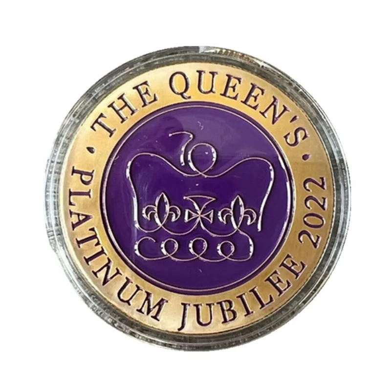 Moeda Comemorativa De Anime Queen Of England, Liga De 4 Cm E 30 G
