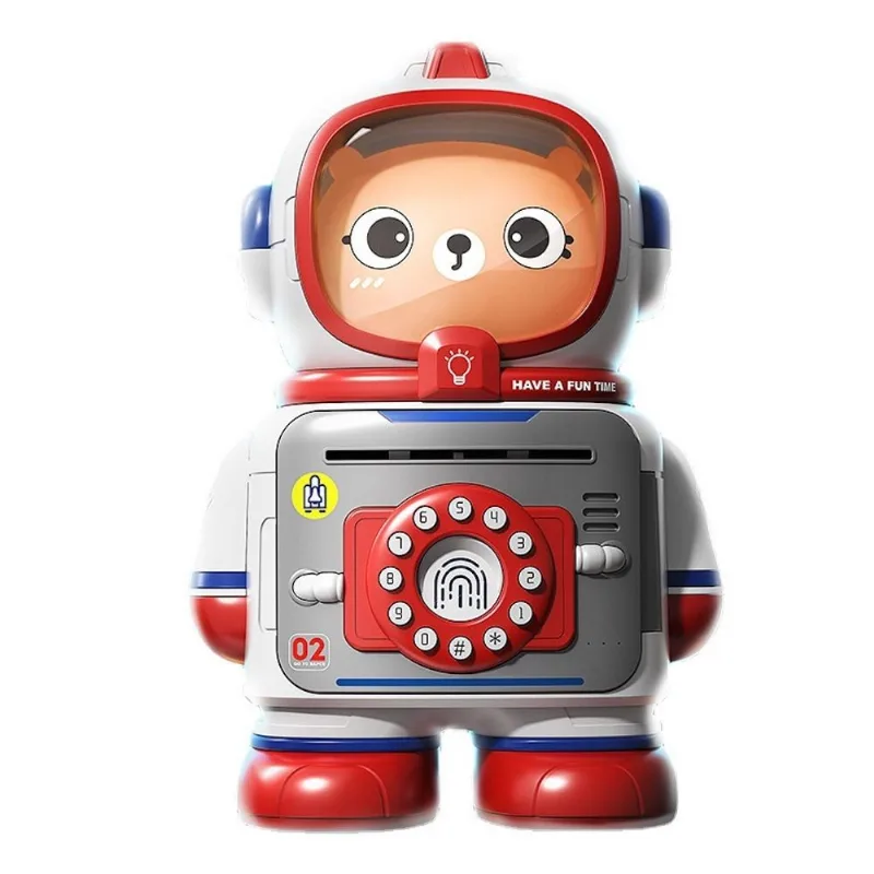 Caixa De Moedas Piggy Bank Space Bear Aerospace Para Crianças