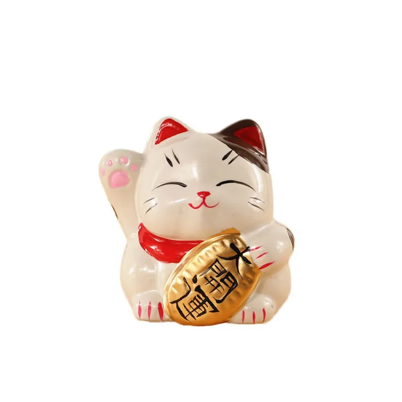 Caixa De Dinheiro Com Moedas Piggy Bank Ceramic Lucky Cat Para Crianças De 7 Cm