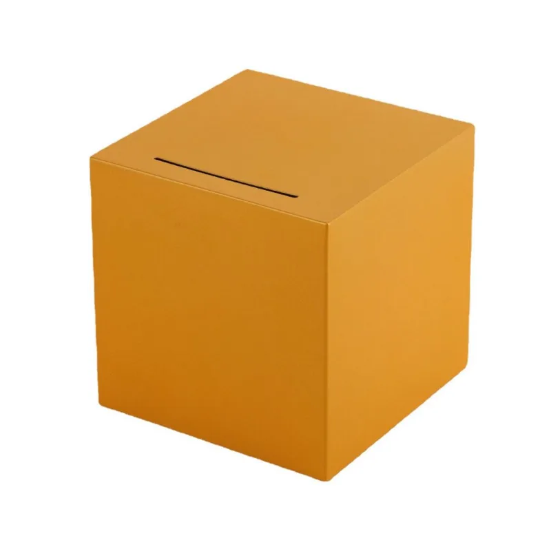Caixa De Dinheiro Piggy Bank Iron Anti Fall Square Para Crianças