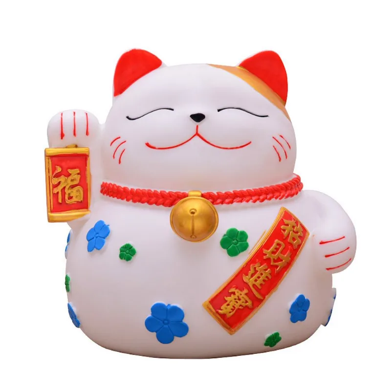 Piggy Bank Lucky Cat, Tamanho Grande Para Crianças, Resina 500g