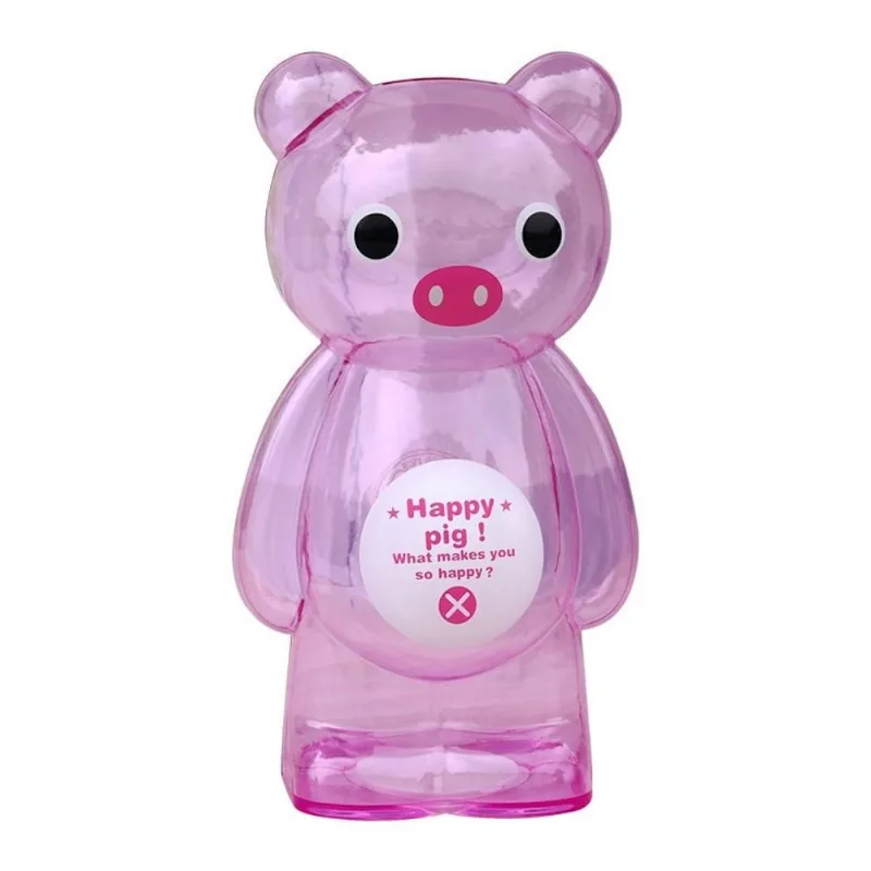 Resina De Urso Transparente Piggy Bank 10x18cm Para Crianças