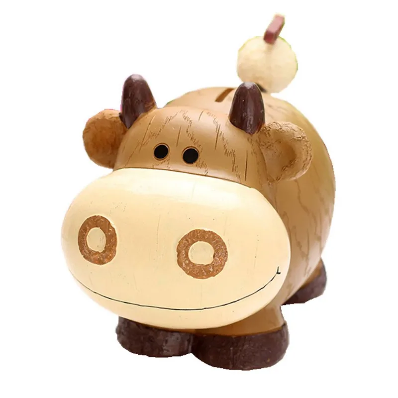 Cofrinho De Gado De Resina Zodiac Coin Bank Para Meninos 800g