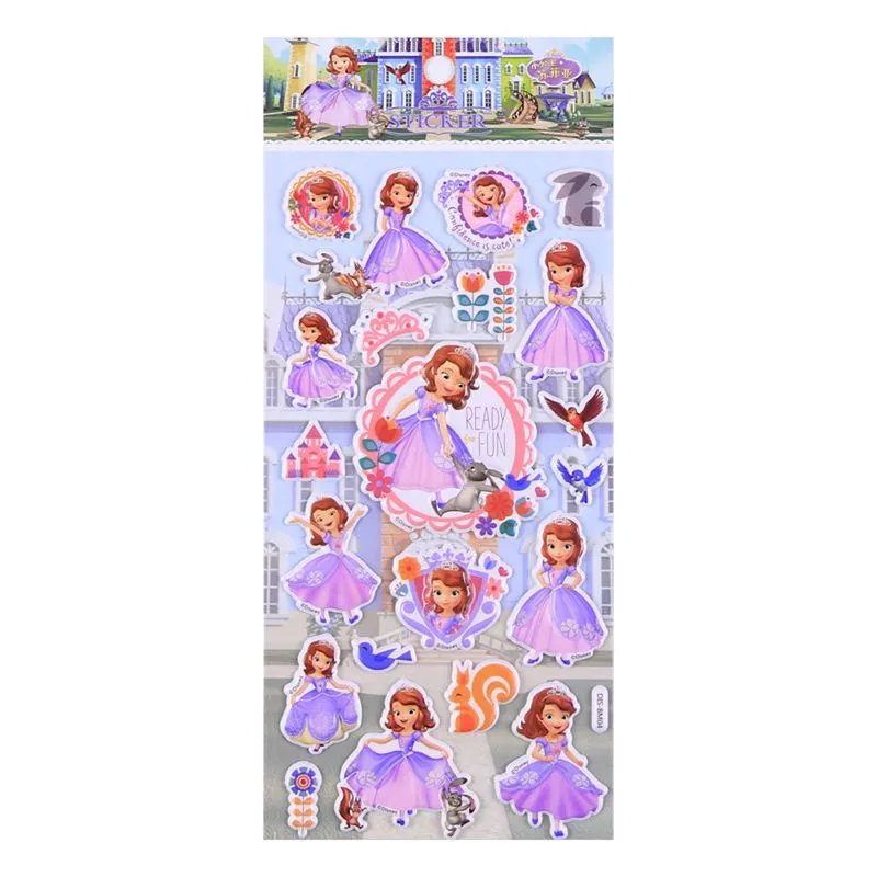 Adesivos De Espuma Princess Sophia 3d Puffy Para Crianças