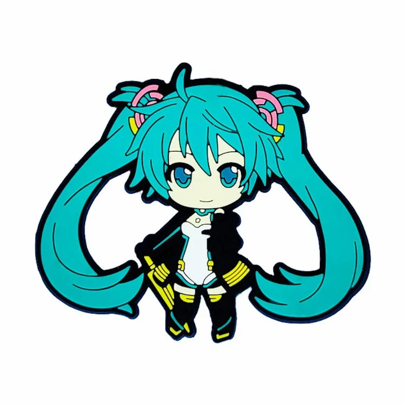 Ímã De Geladeira Hatsune Miku Anime Pvc/Ímã 6x6cm
