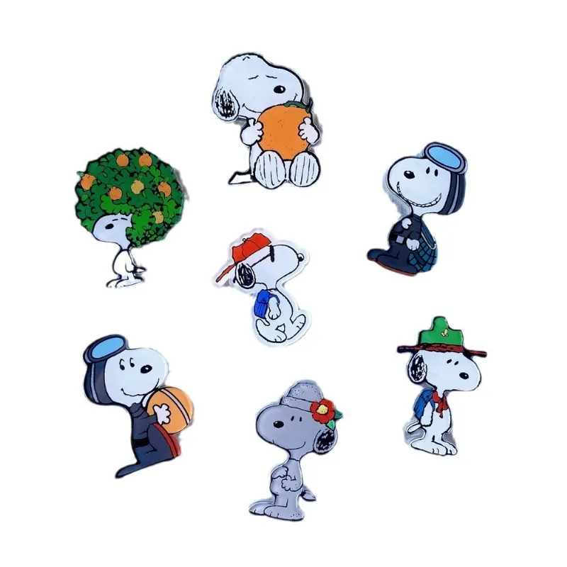 Ímãs De Geladeira Snoopys Anime 7 Unidades/Lote Refrigerador De Desenhos Animados Para Crianças