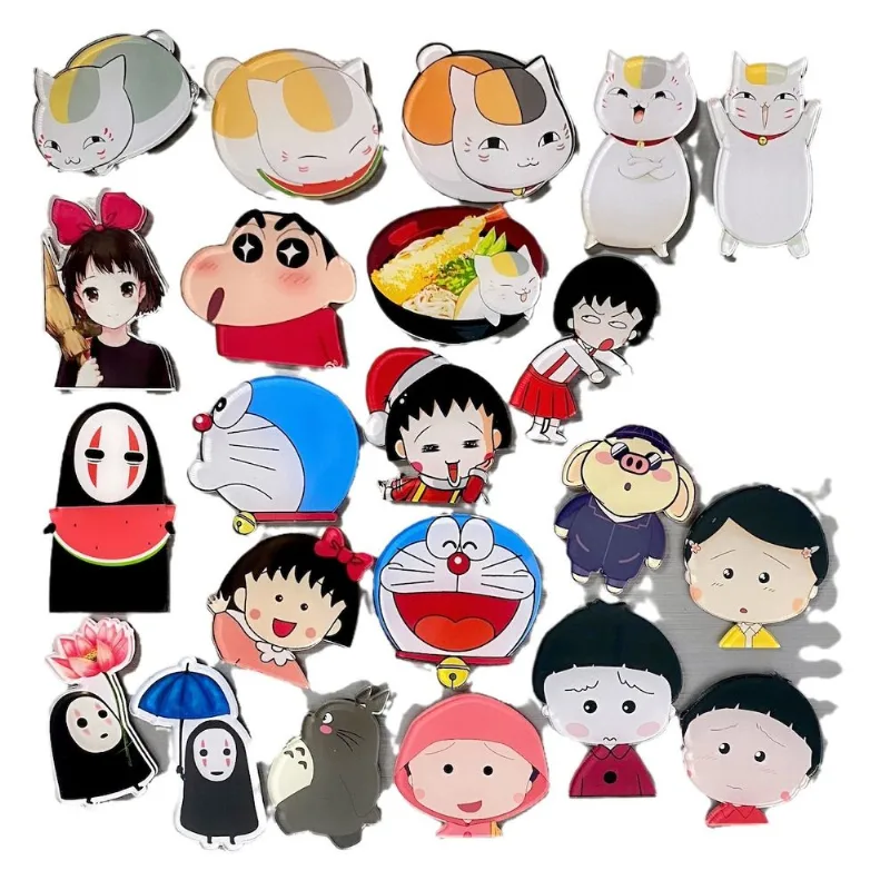 Ímã De Geladeira Chibis Marukos Chans Doraemons Anime 22 Unidades