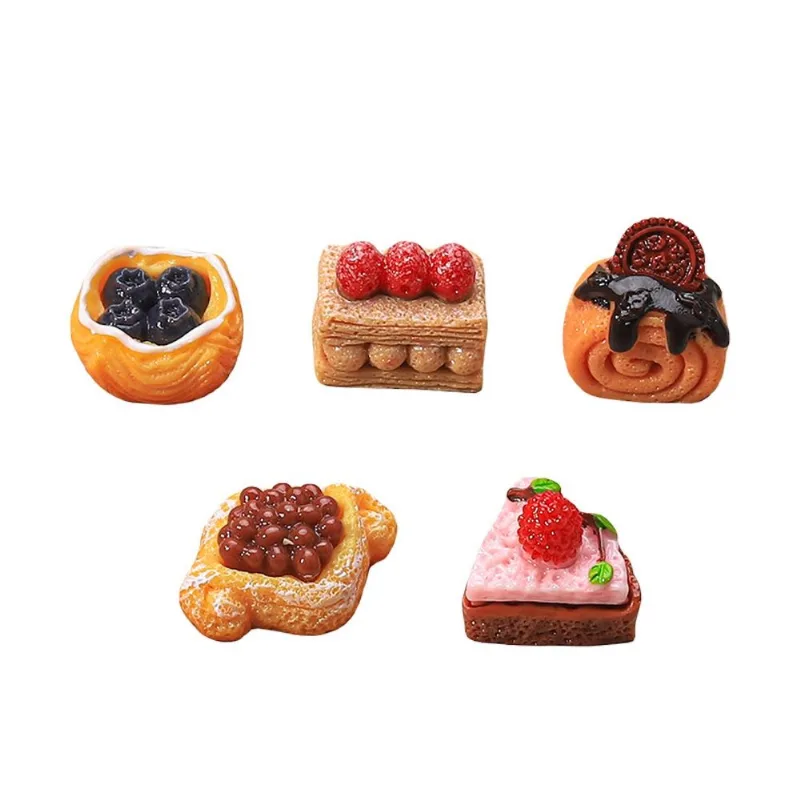 Simulação De Ímãs De Geladeira Breads Cakes Anime 5 Unidades/lote Para Crianças