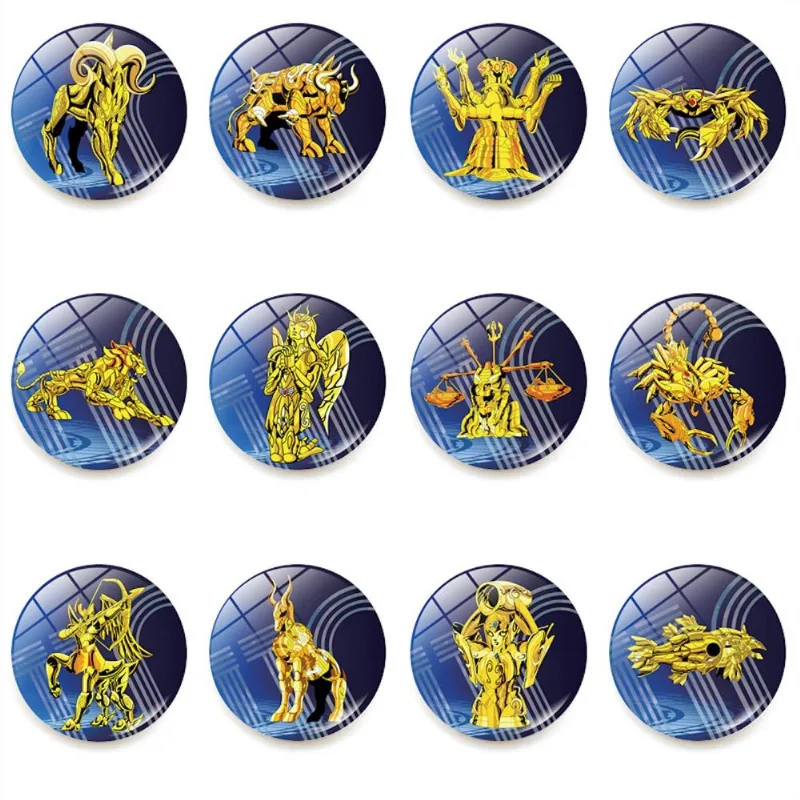 Imãs De Geladeira Golds Saints Anime 12 Unidades/lote Para Crianças