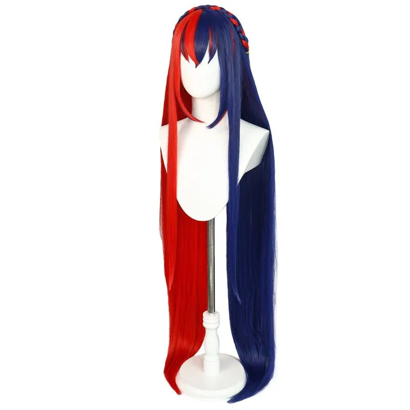 A Peruca De Cosplay Fires Emblems Envolve O Cabelo Sintético De Ryuus