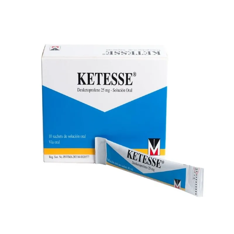 Ketesse 25 Mg Solución Oral 10 Sobres