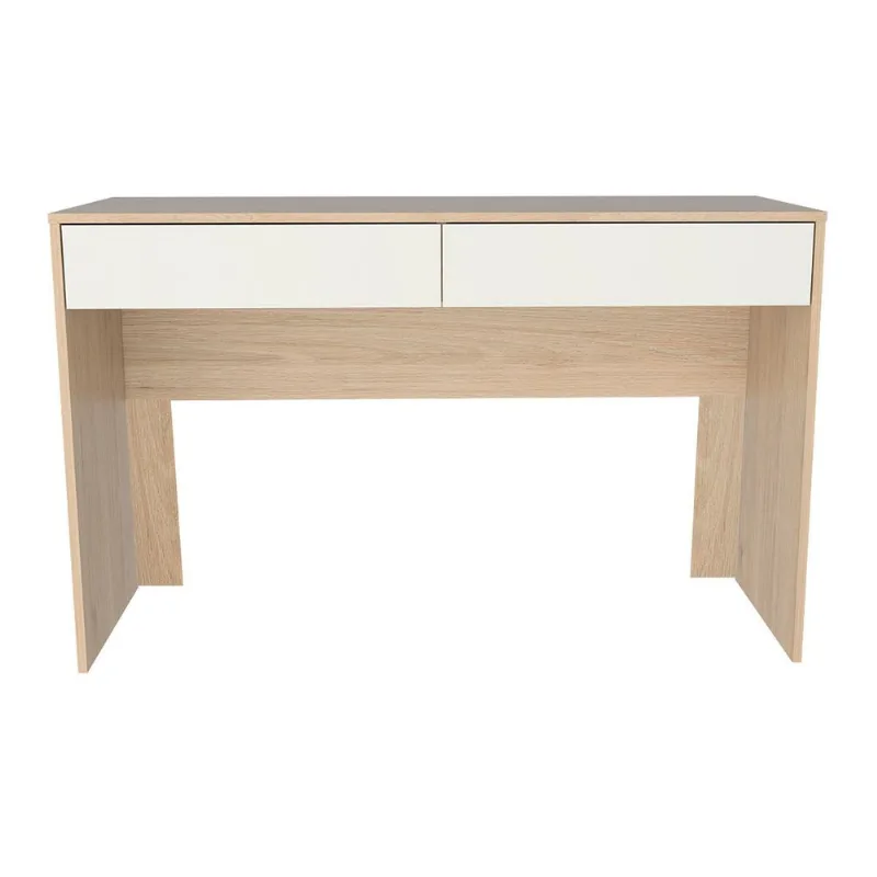 Escritorio 2 cajones Acre rovere blanco