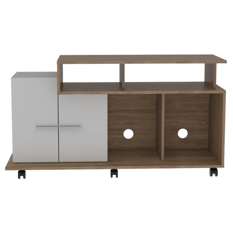 Rack para TV Valera RTA Miel + Blanco