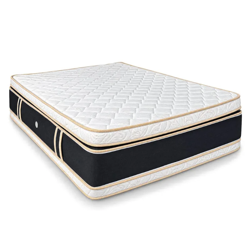 Colchón Ecoflex Pillowtop 160 extra doble o queen 160x190x30cm protector+2 almohadas Estilo Y Confort 1540803