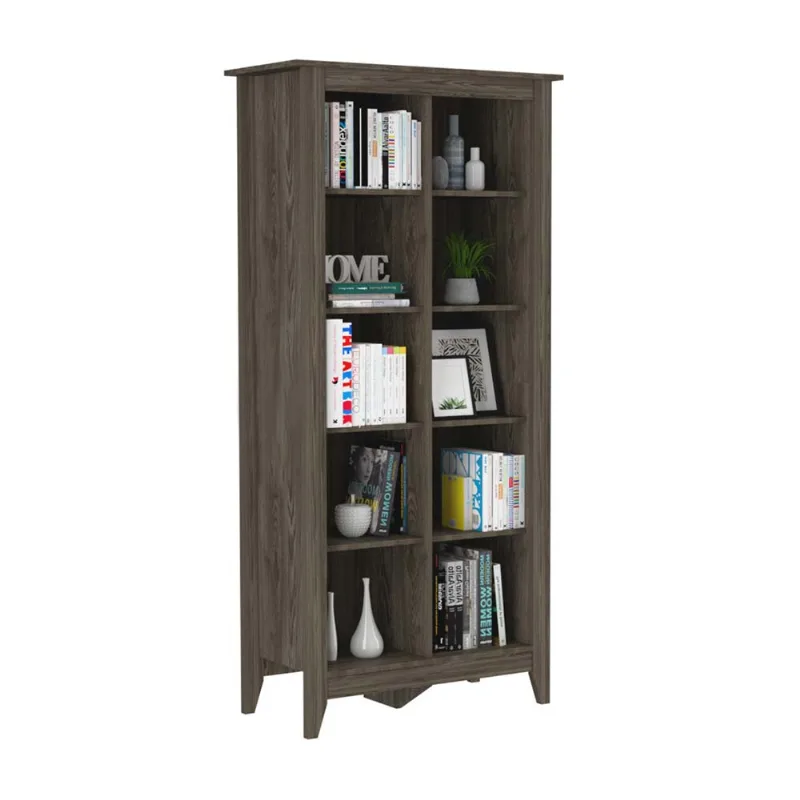 Librero Melamina Essential Tuhome Marrón 86.5cm x 180cm