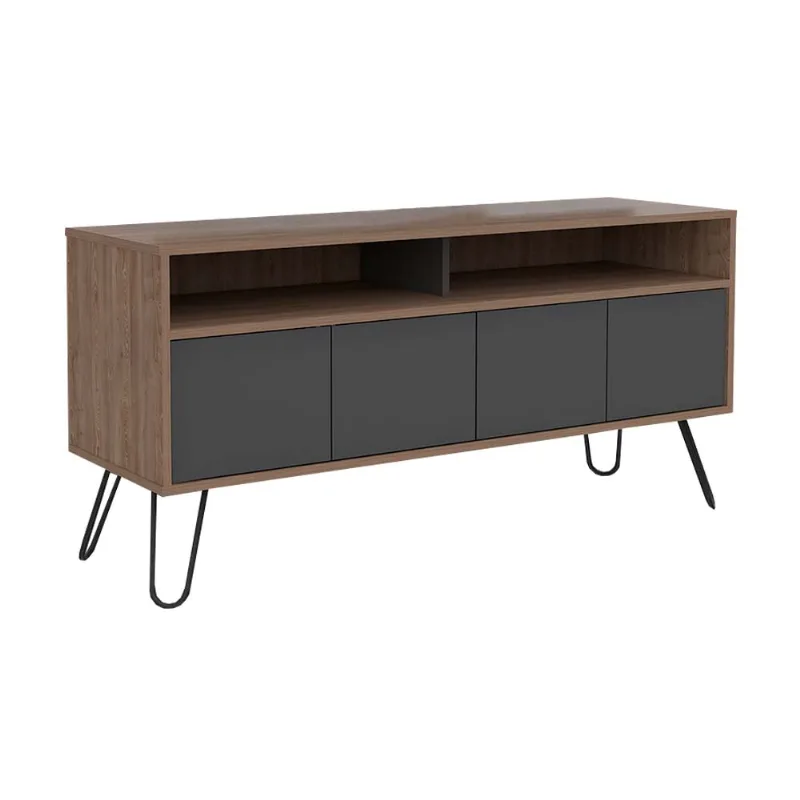 Mesa para tv 55" Vassel color Miel Tuhome