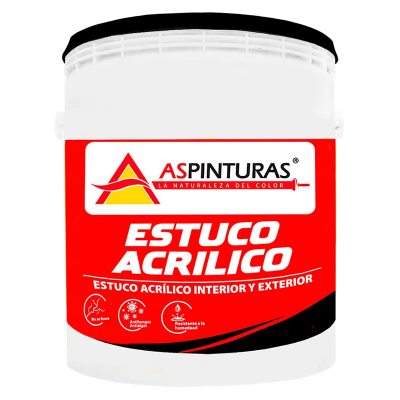Pasta muro acrílico x6kg blanco AsPinturas