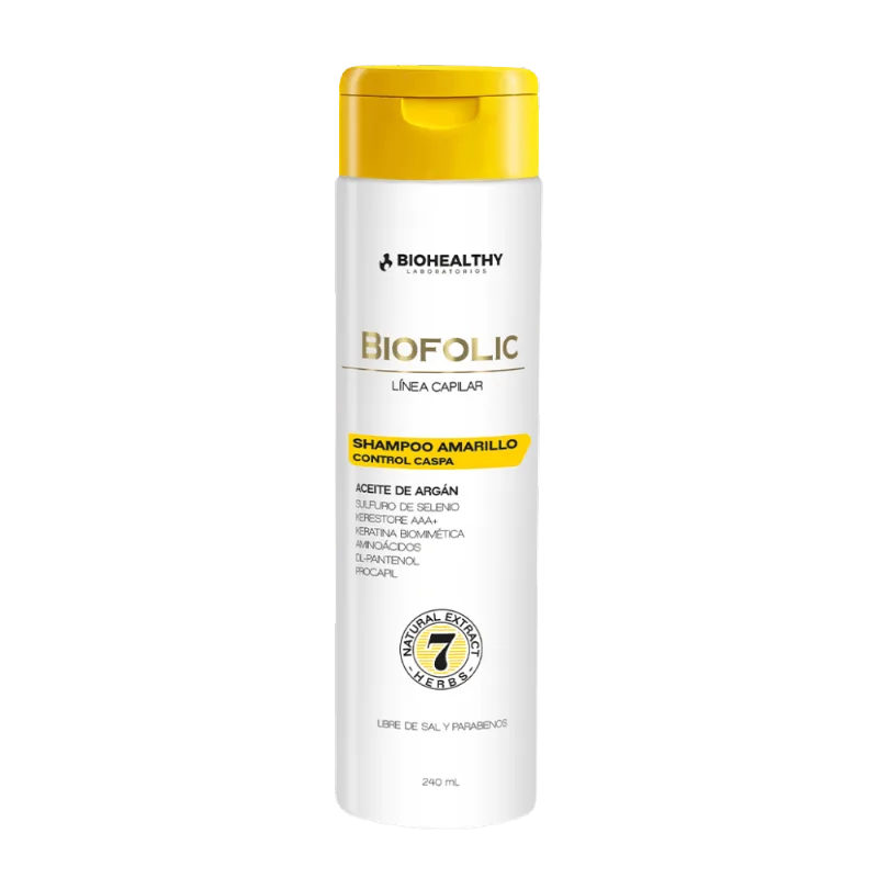 Shampoo Amarillo Biofolic - Biohealthy 240 Ml