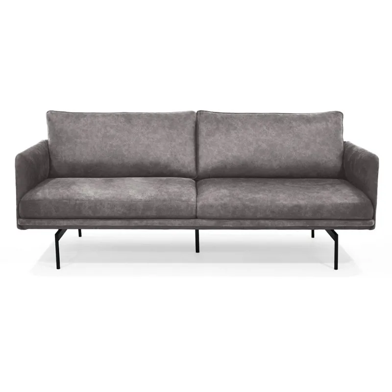 Sofá 3 puestos Mubi 82x197x77 cm gris Hogar Venecia