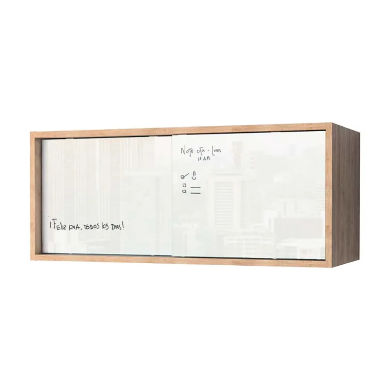 Archivador de Melamina Tuhome Modelo Note Color Miel de 81x33cm