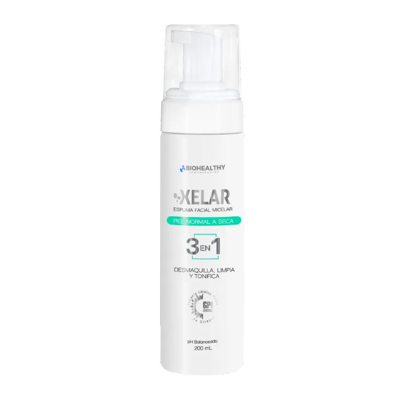 Xelar Espuma Higiene Facial - Biohealthy 200 ml
