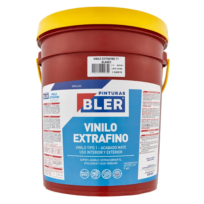 Vinilo Extrafino T1 Blanco 5 Gal