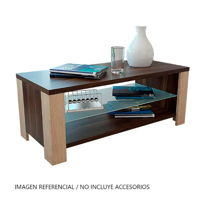 Mesa de Centro Melamina Athina Habano de 100cm Tuhome