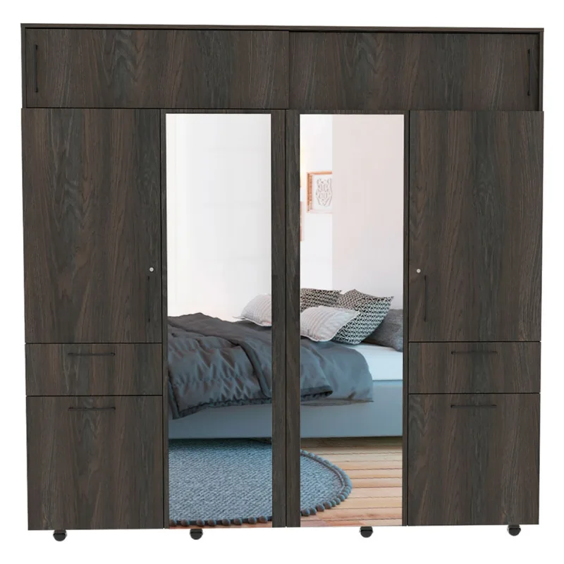 Armario 200x200x52 cm Vasco carbón Rta