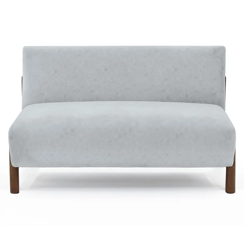 Sofá 2 puestos Dubi 123x73x73 cm Plata Hogar Venecia