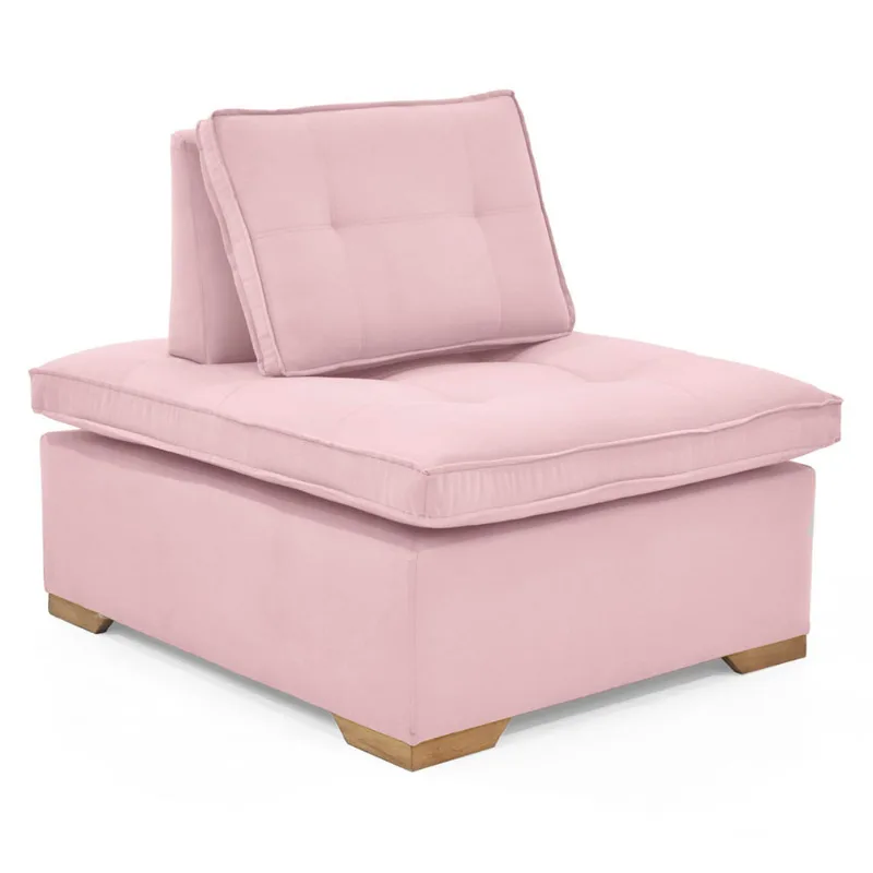 Poltrona Ventury 83x100x86 cm 1 puesto rosa Hogar Venecia