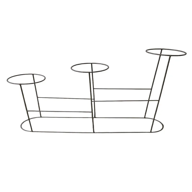 Soporte Tríptico 90x60x20 cm negro Arteco