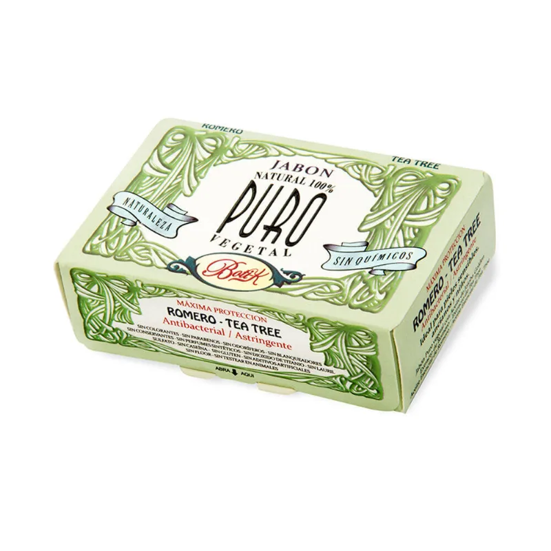 Jabón de tocador Botik romero tea tree 85 g.