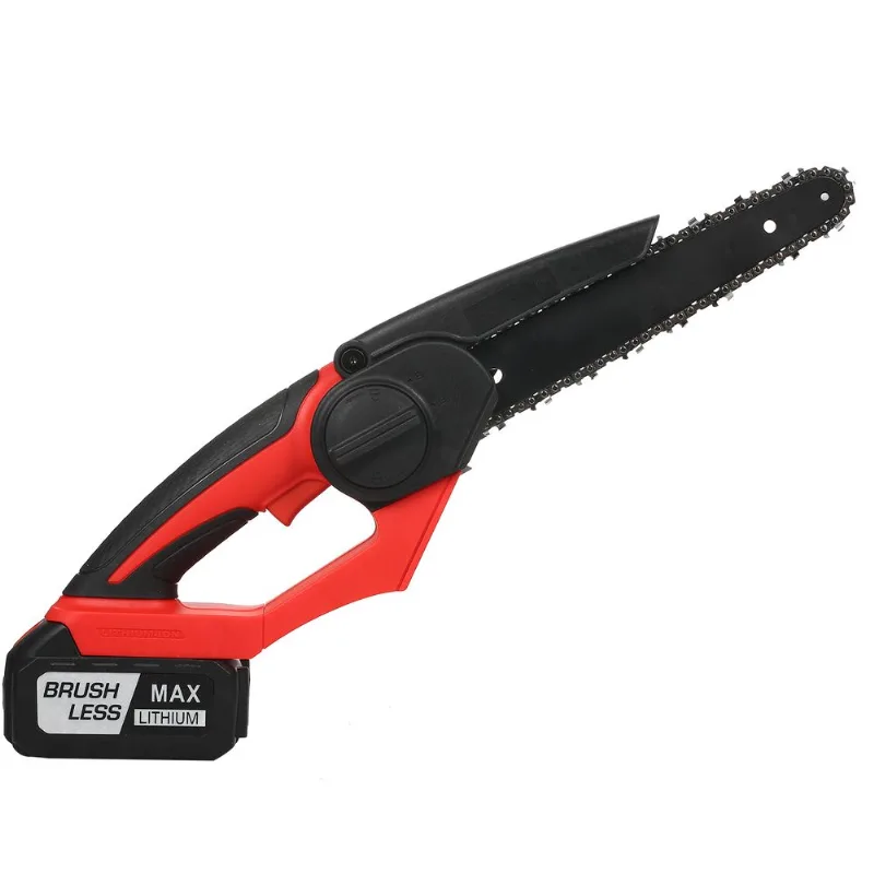 Motosserra Lepmerk Brushless Mini 20v 8 Polegadas Sem Fio Com Bateria