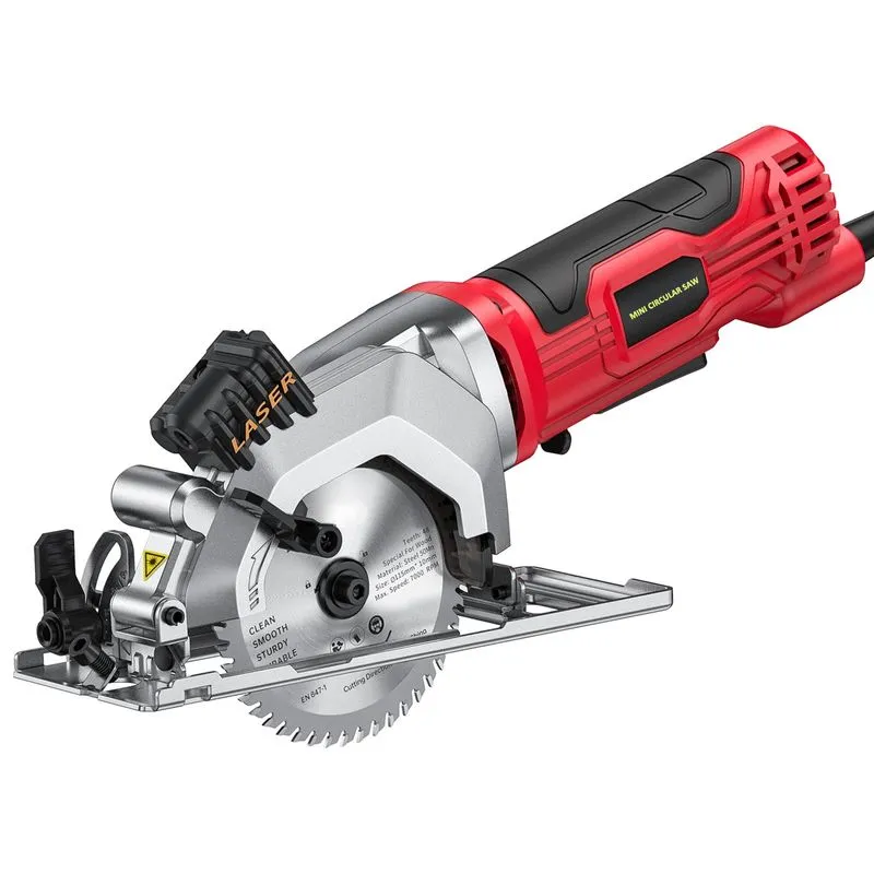 Mini Serra Circular 580w 120v 115mm Com Lâmina 24t E 48t
