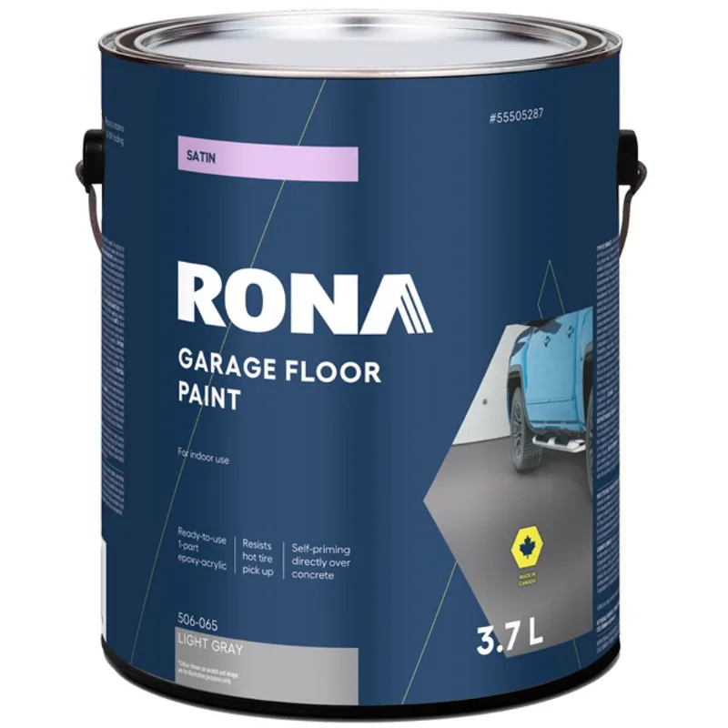 RONA Satin Light Grey Garage Floor Paint - 3.78 Litres