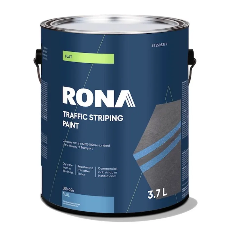 RONA 3.7 L Ready Mix Acrylic Traffic Stripping Paint - Matte Blue