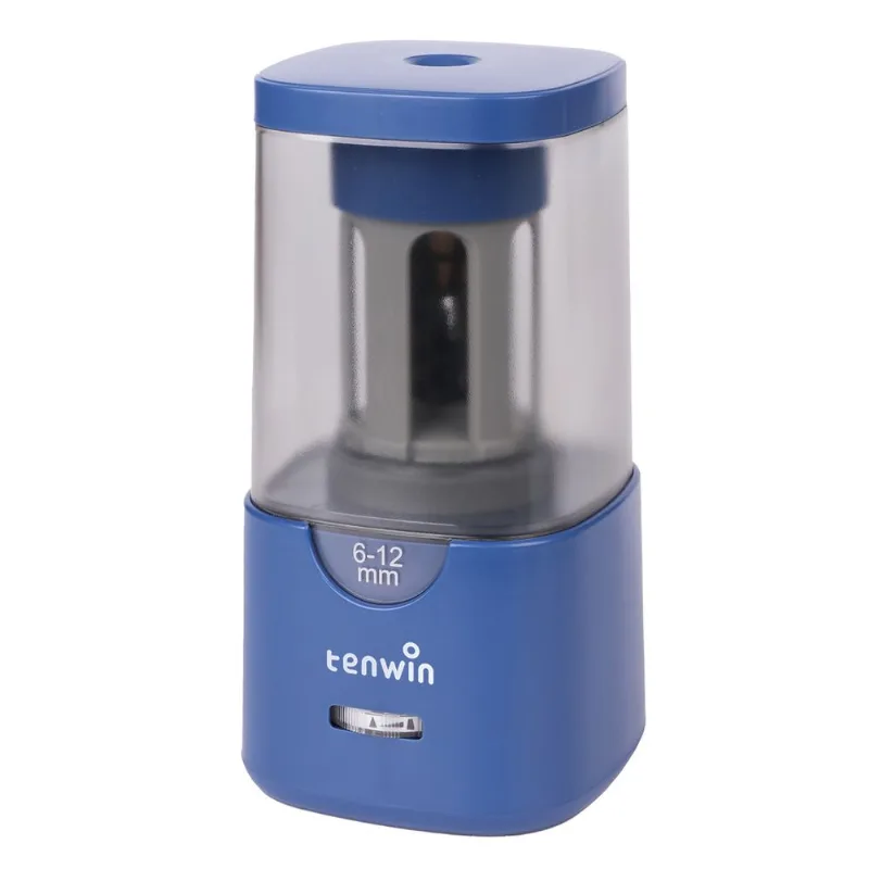 Apontador De Lápis Elétrico Tenwin Automatic Com 3 Pontas Auto