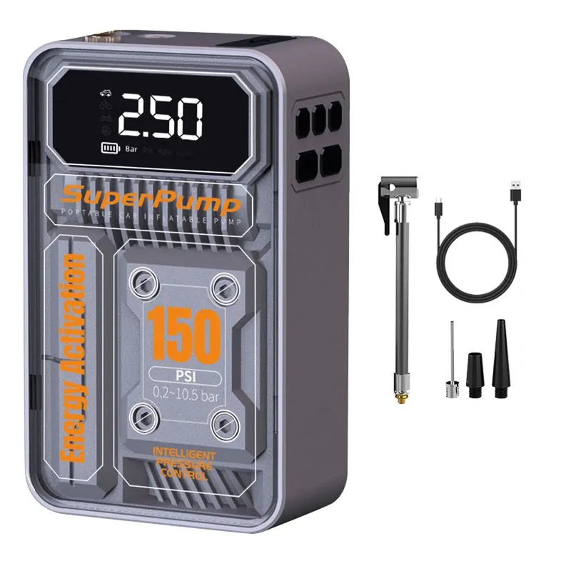 Inflador De Pneu Automotivo Elétrico Portátil Com Bomba De Ar Para Carro 120w
