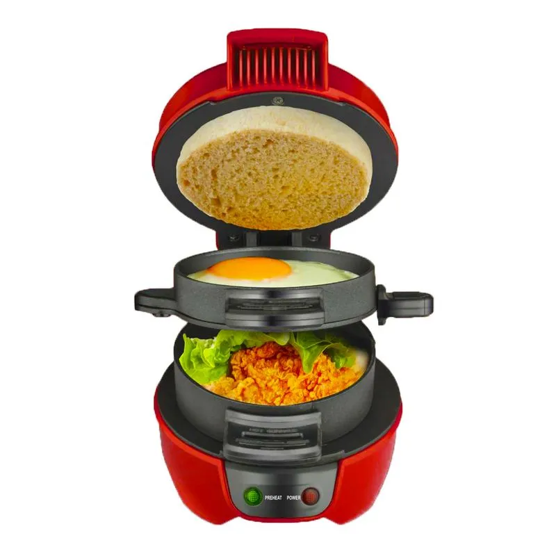 Sanduicheira De Café Da Manhã Com Anel De Fogão De Ovos 600w