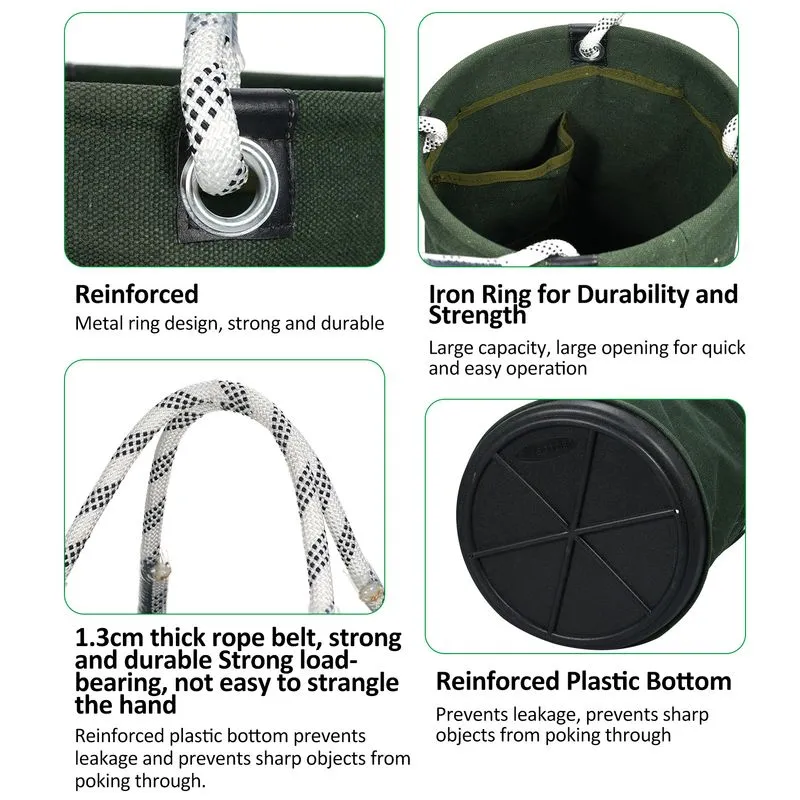 Bolsa De Armazenamento De Ferramentas Penggong Canvas Circular Dobrável