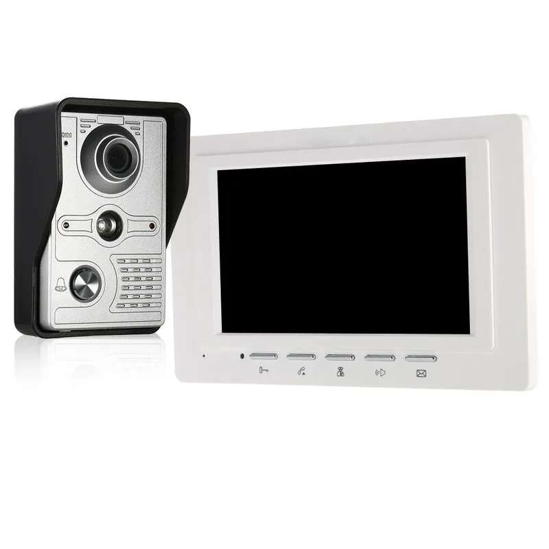 Monitor De Campainha De Vídeo De 7 Polegadas Com Fio E Ir-cut À Prova D'água