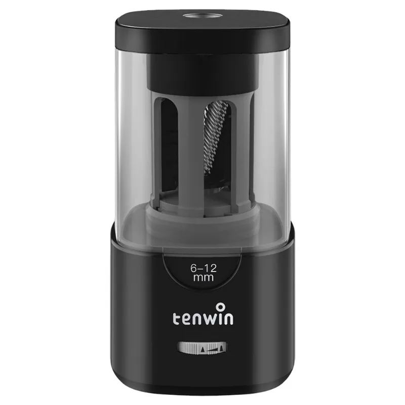 Apontador De Lápis Elétrico Tenwin Automatic Com 3 Pontas Auto