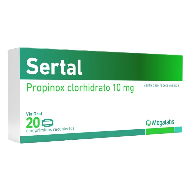 Sertal 10 Mg Caja con 20 Comprimidos Recubiertos