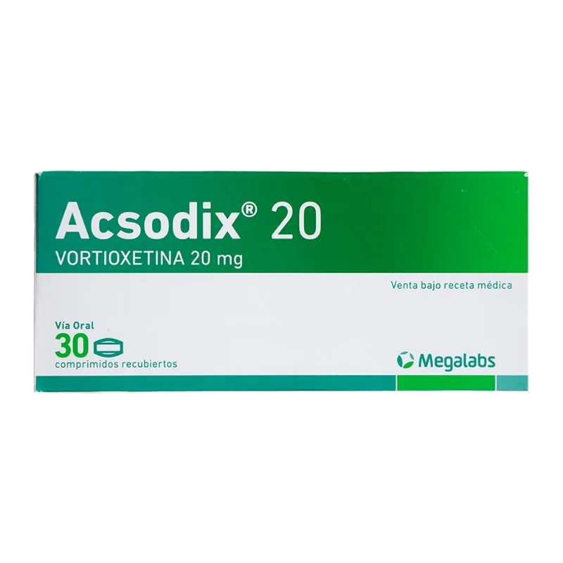 Acsodix 20 Vortioxetina 20 Mg 30 Comprimidos Recubiertos