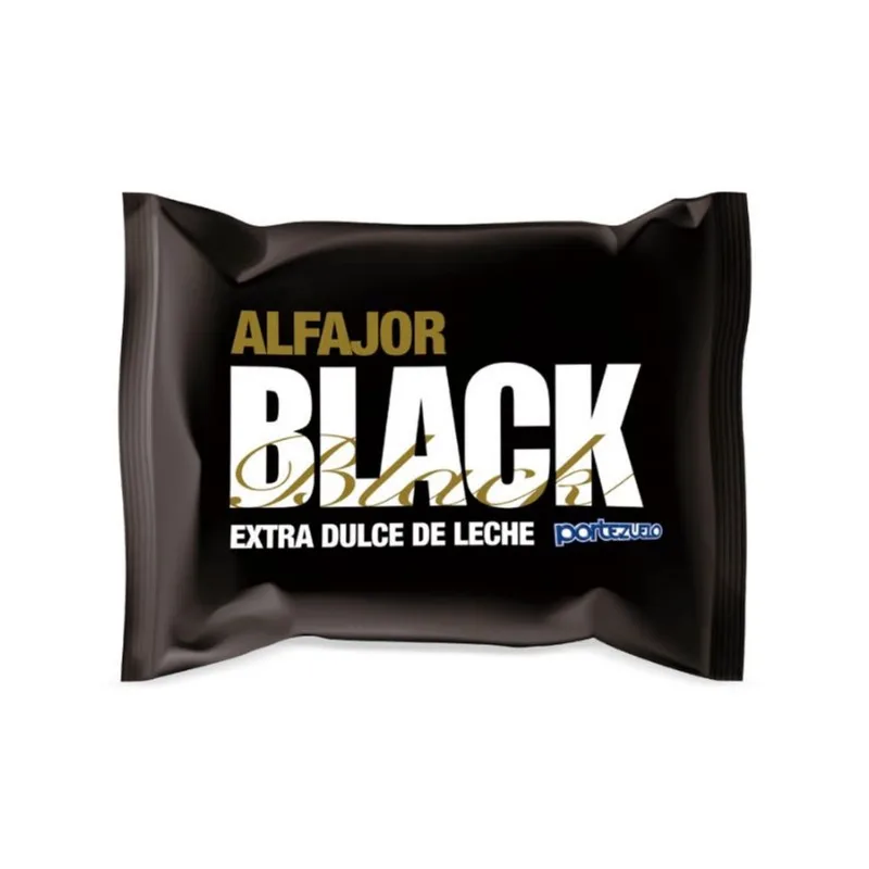 Alfajor Portezuelo Black Extra Dulce de Leche 60g ALFAJOR PORTEZUELO 60G BLACK EXTRA DULCE