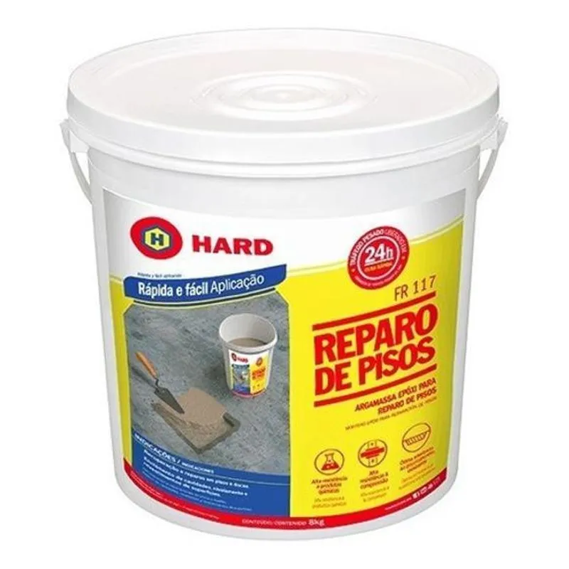Kit 3x Unidades Argamassa Epóxi Fr 117 Reparo Pisos Hard 8kg