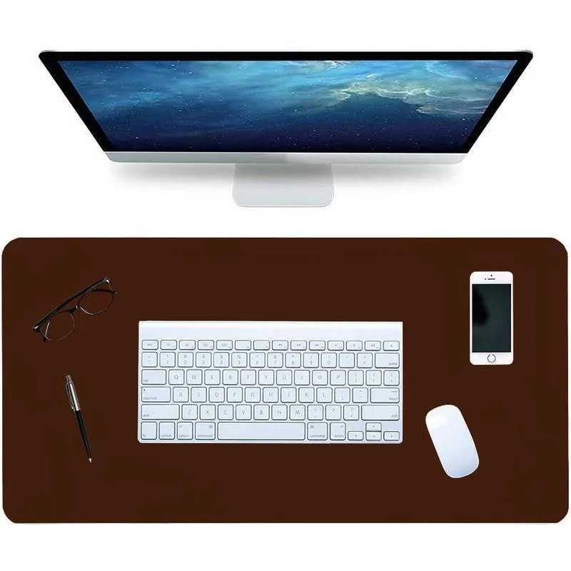 Desk Pad 160x40 Computador Notebook Em Couro + Porta Copo